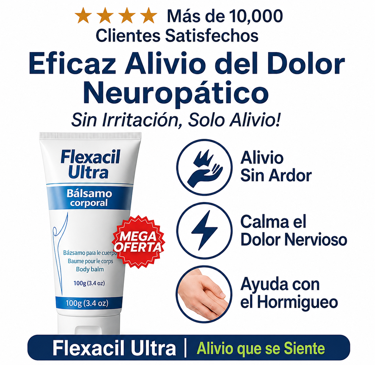 Flexacil Ultra™ - Crema Alivio Natural para el Dolor Neuropático