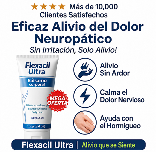 Flexacil Ultra™ - Crema Alivio Natural para el Dolor Neuropático