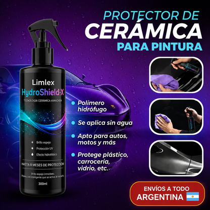 HydroShield-X 5 en 1 Spray Premium Cerámico Restaurador de pintura, brillo y elimina rasguños