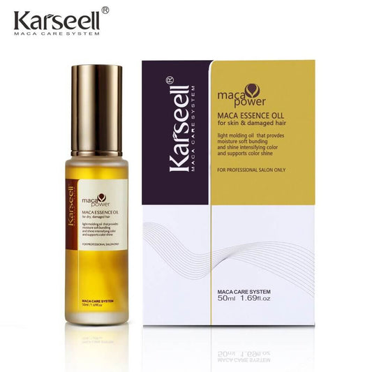 Aceite esencial de maca Karseell para el cuerpo y el cabello dañado